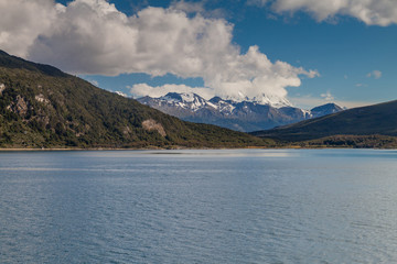 Lapataia bay in National Park Tierra del Fuego, Argentina
