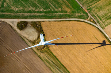 Aerial view on the windmill © Stockr
