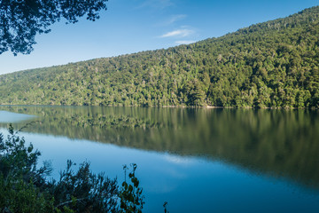 Lago Tilquilco lake in National Park Huerquehue, Chile