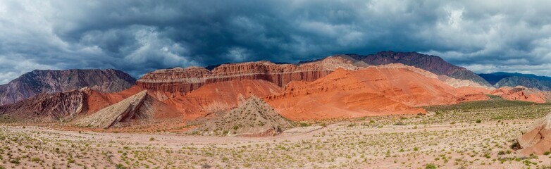 Fototapeta premium Colorful rock formations in Quebrada de Cafayate, Argentina
