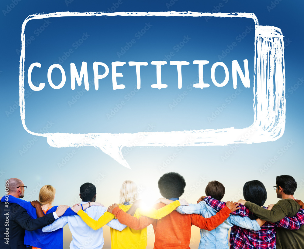 Wall mural competition contest contention game race concept - Wall murals