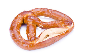 pretzel isolated on white background