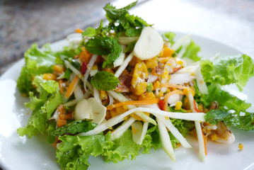 Egg crab spicy salad