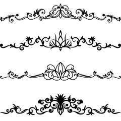 Vector Set Border Design Element