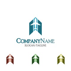 Travel Plane logo icon vector