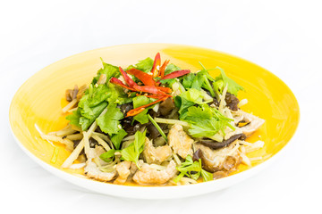 Stir fried Chicken with Ginger