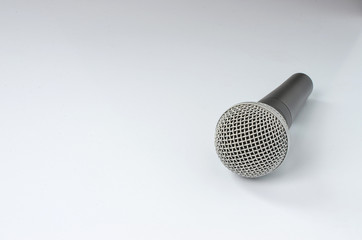 microphone on white background