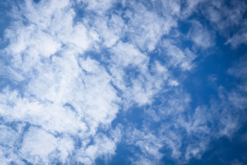 The beauty background of blue sky with cloud
