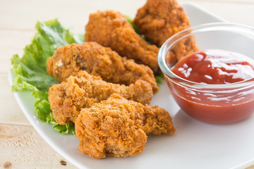 fried crispy chicken