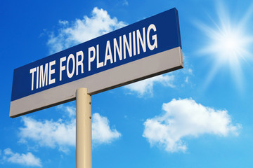 Obraz premium Time For Planning