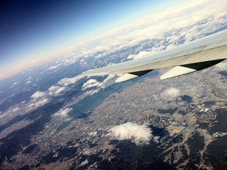 飛行機からの風景
