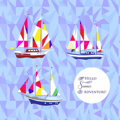 Background with ships