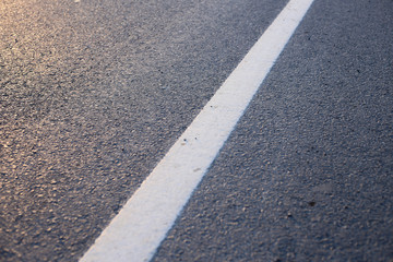 Road With White Line