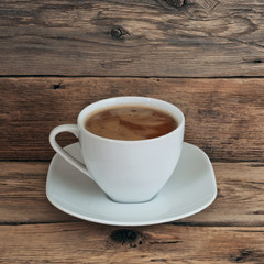 Coffee cup or chocolate closeup