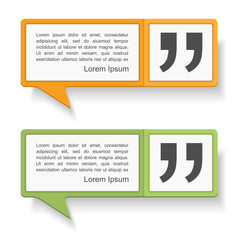 Speech Bubbles with Quotes