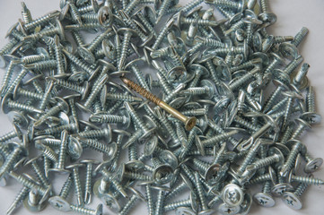 Background of many screws