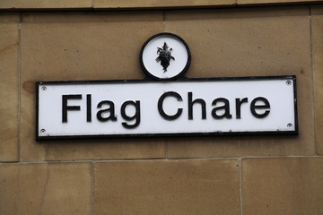  Flag chare Street sign