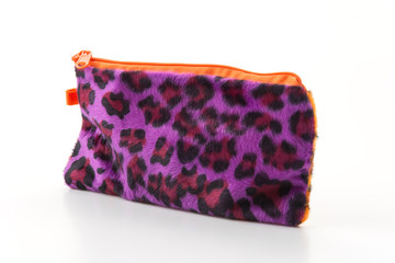 leopard zip bag