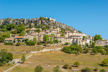 Obraz premium View at the Trigance village