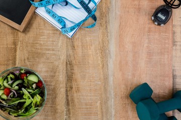 Overhead of healthy persons desk