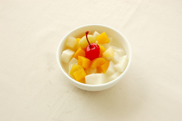 Chinese dessert. Almond tofu pudding
