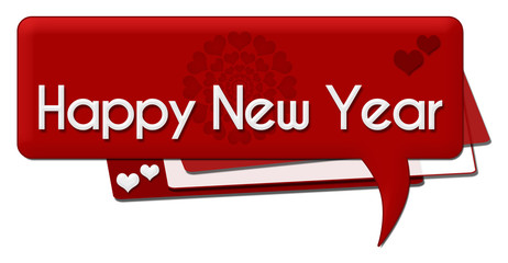 Happy New Year Romantic Comment Symbol 