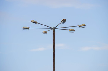 City street lamp old
