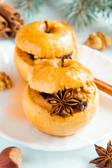Christmas baked apples