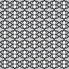 Geometric pattern with white grey and black decorations