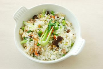 Fried rice in shanghai style.	chinese cuisine. yumcha, chinese food. 


