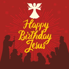 Happy Birthday Jesus. Merry christmas