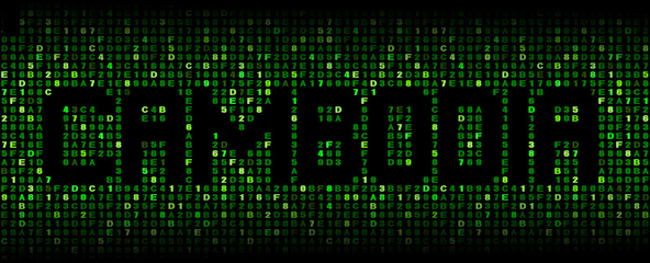 Cambodia text on hex code illustration