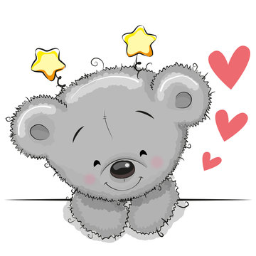 Teddy Bear with hearts