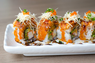 sushi roll maki - japanese food