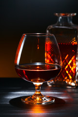 Snifter with brandy