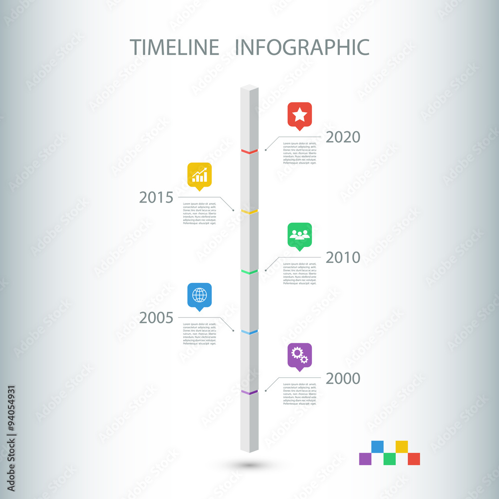 Poster timeline infographic design template.vector illustration for workflow layout, diagram, number option