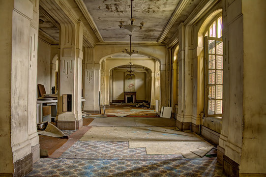 dining room of the hotel with ornate towers