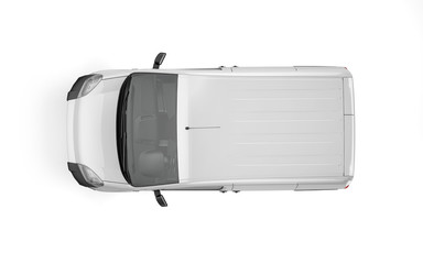 Pickup car on white background mock up