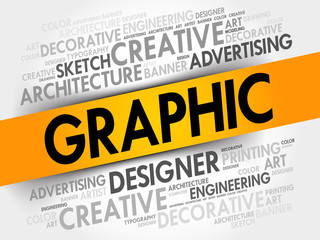 GRAPHIC word cloud concept