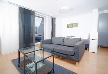 Modernes Wohnzimmer in Grau 