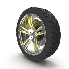 Obraz premium car whee14