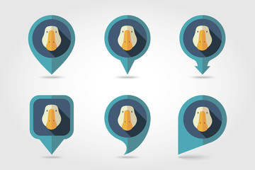 Goose mapping pins icons