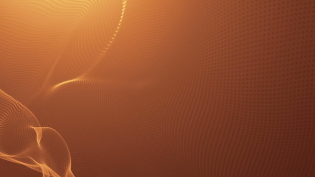 Abstract golden flow. Seamless loop HD video clip