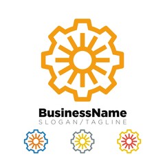 Sun logo icon Vector