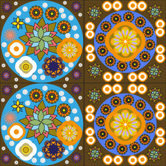 Abstract floral pattern.