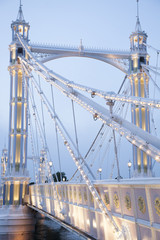 Obraz premium Albert Bridge; Chelsea; London