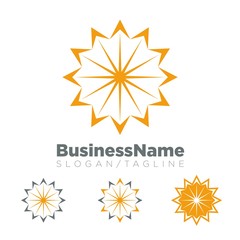Sun logo icon Vector