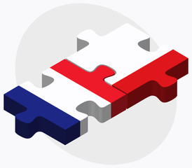 France and Gibraltar Flags