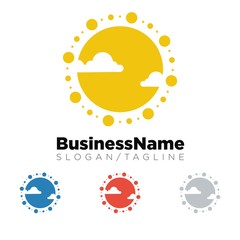 Sun logo icon Vector