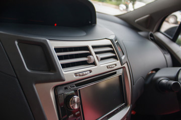 Console panel of the car